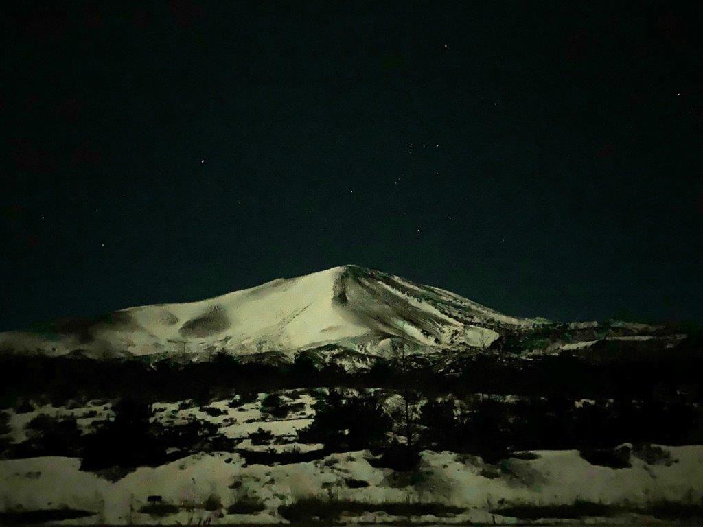 浅間山の夜景