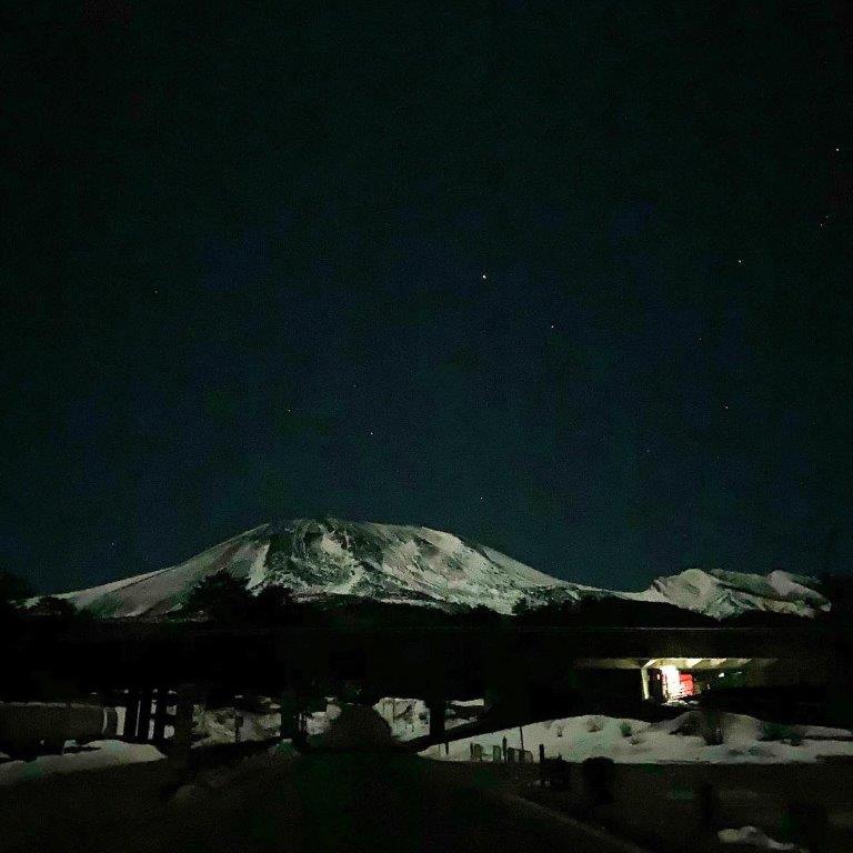 浅間山の夜景