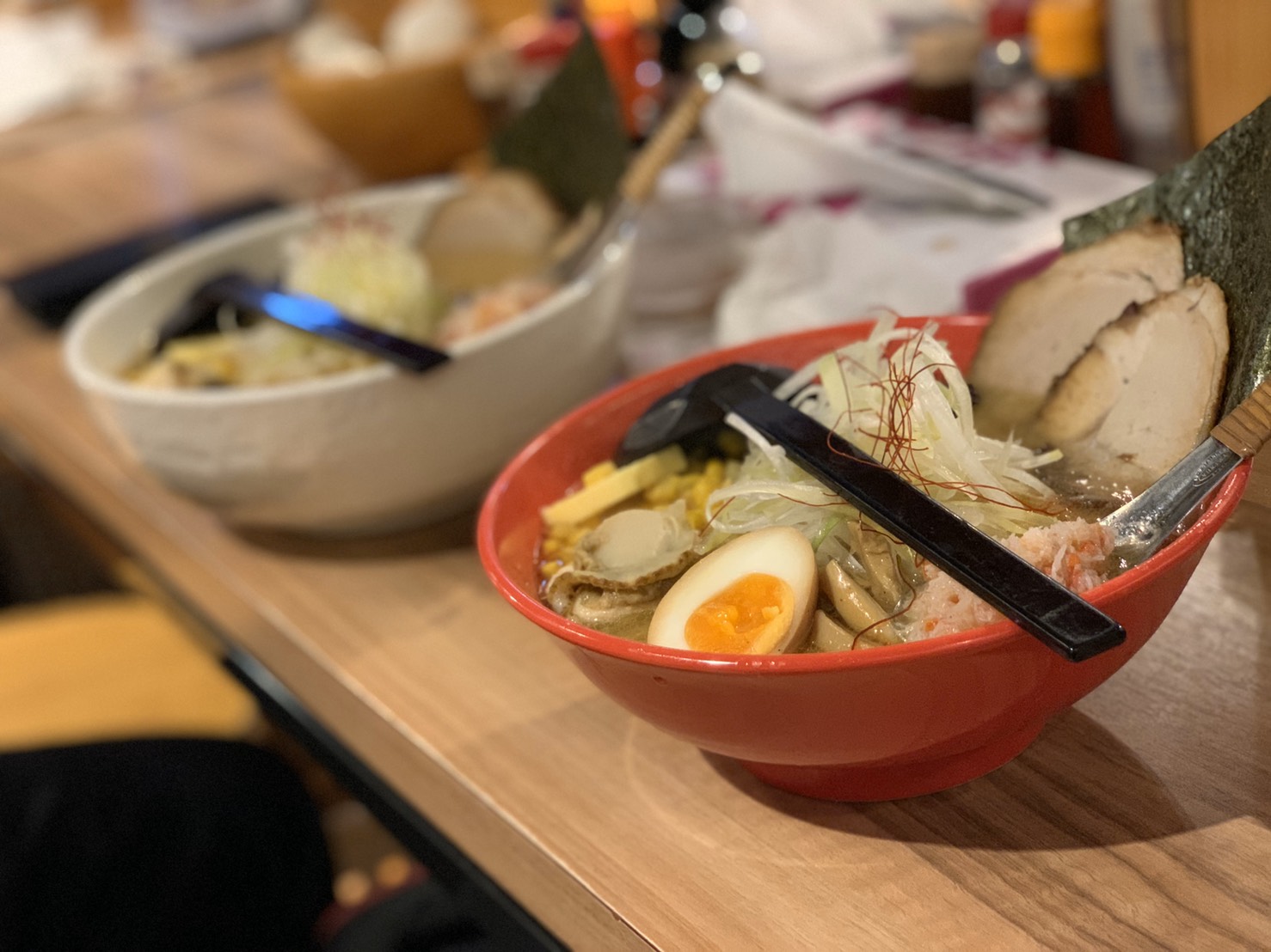 空港内でのラーメン