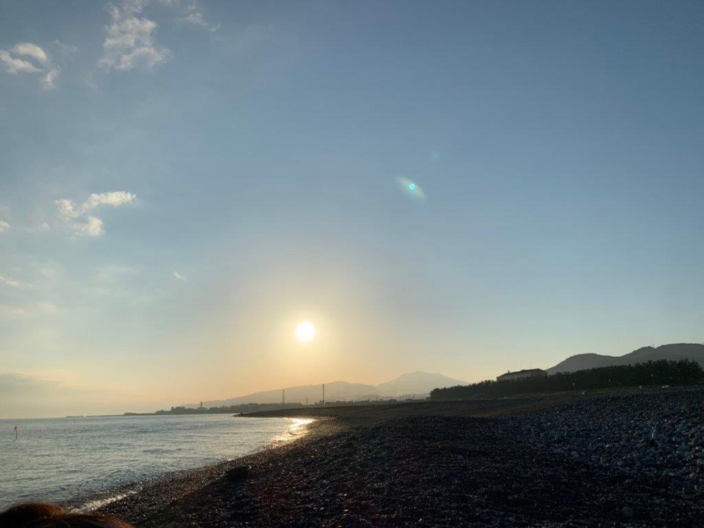 糸魚川での日の出